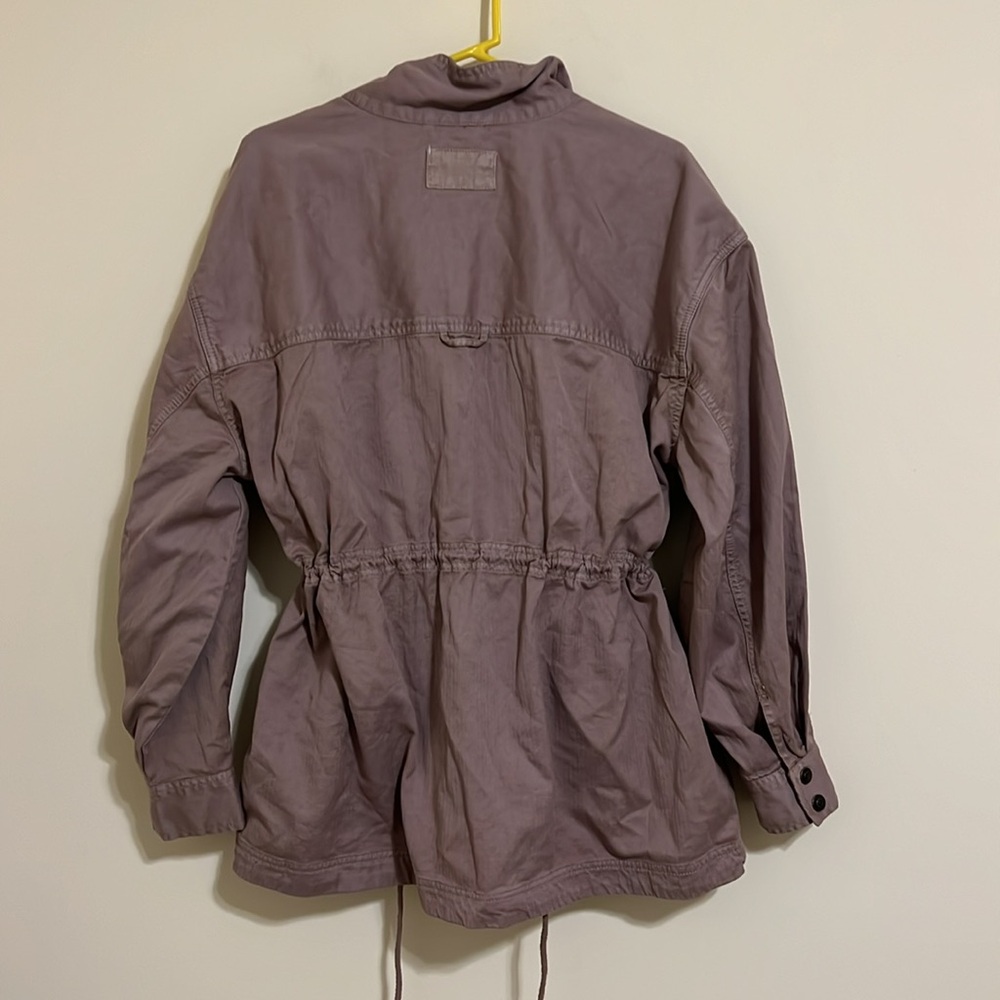 Free people X We the free Women's Purple Utility Jacket size L NWOT - Picture 7 of 13